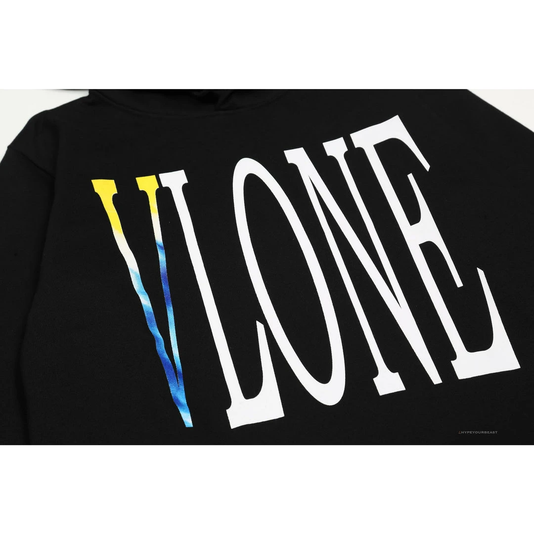HypeYourBeast Vlone Hoodie Blue Yellow Logo (Black) 2 HypeYourBeast Vlone Hoodie Blue Yellow Logo (Black)