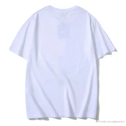 Hypeyourbeast BAPE Luminous Spots Camouflage Great Ape Man Black Head Cotton Short Sleeve Tee Shirt 'WHITE' Clothes