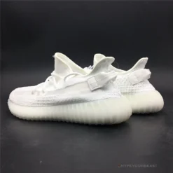 Hypeyourbeast Adidas Yeezy Boost 350 V2 White / White Translucent Stripe
