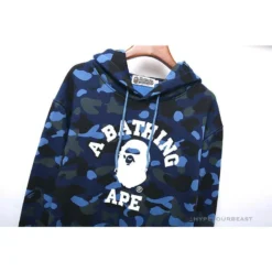 Hypeyourbeast BAPE X Bathing Ape Head Camouflage Hoodie 'BLUE'