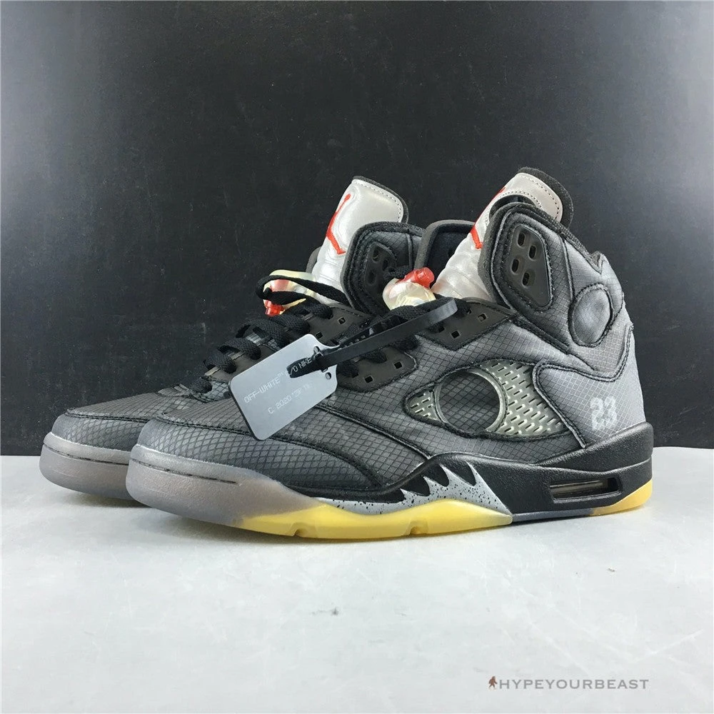 Hypeyourbeast Jordan 5 Retro Off-White Black 2 Hypeyourbeast Jordan 5 Retro Off-White Black