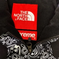 HypeYourBeast Supreme X TNF Bandana Jacket Black Hoodies & Jackets