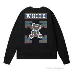 HypeYourBeast Off White Shirt Bear - Black Shirts