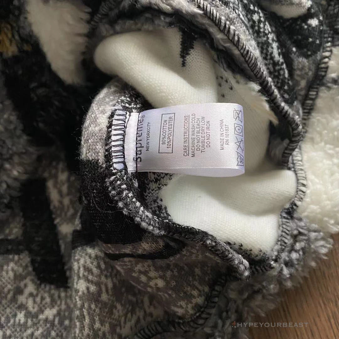 HypeYourBeast Supreme Penguins Hooded Fleece Jacket Black Hoodies & Jackets 9 HypeYourBeast Supreme Penguins Hooded Fleece Jacket Black Hoodies & Jackets