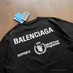 Hypeyourbeast T-Shirts BCG Support Word Food Programme Tee Shirt Black