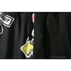 Hypeyourbeast BAPE Badge LOGO Sticker Style Stitching Pants