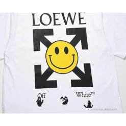 Hypeyourbeast OFF-WHITE X LOEW X SMILEY Tee Shirt 'WHITE' T-Shirts