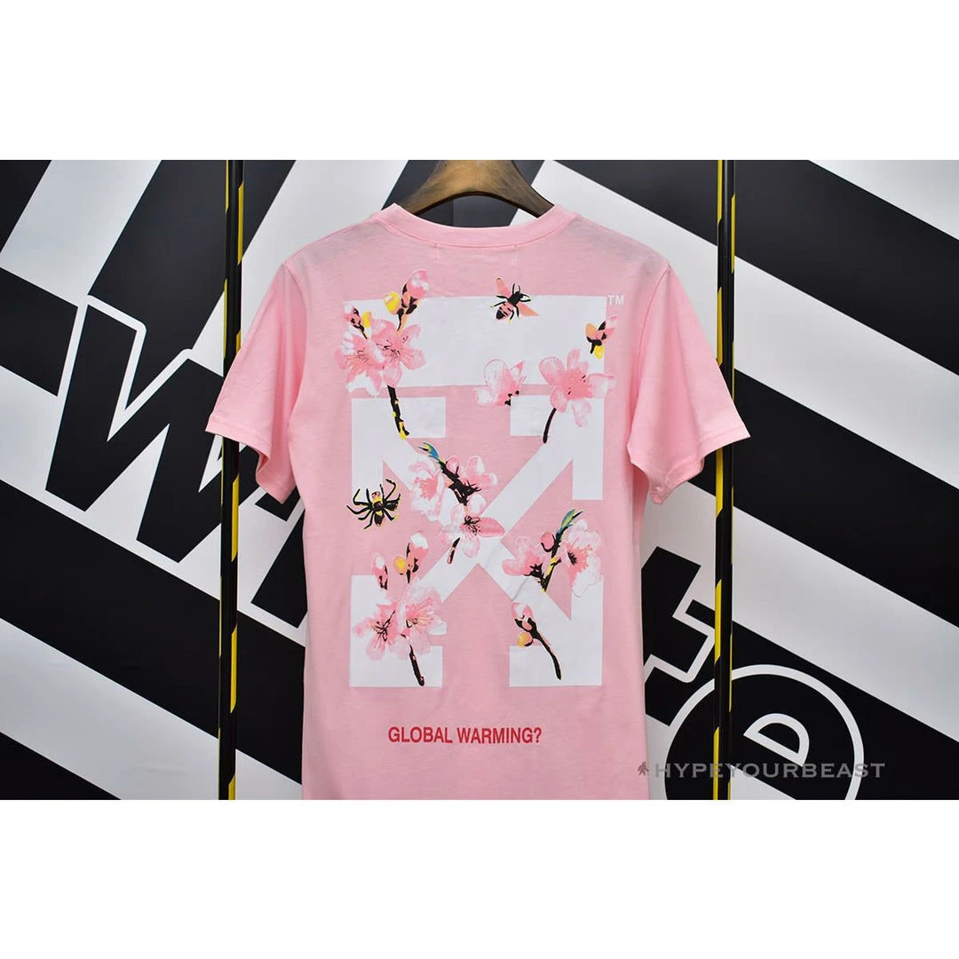 Hypeyourbeast OFF-WHITE Sakura Tee Shirt 'PINK' T-Shirts 6 Hypeyourbeast OFF-WHITE Sakura Tee Shirt 'PINK' T-Shirts