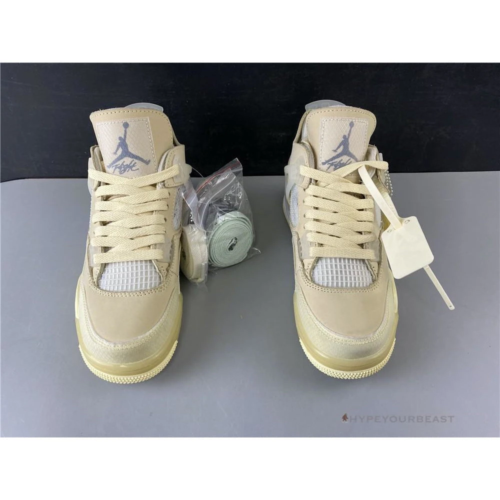 Hypeyourbeast Off White X Air Jordan 4 Sail 3 Hypeyourbeast Off White X Air Jordan 4 Sail