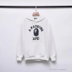 Hypeyourbeast Clothes BAPE X Bathing Ape Head Hoodie 'WHITE'