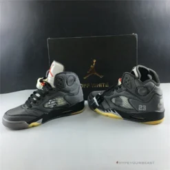 Hypeyourbeast Jordan 5 Retro Off-White Black 36 Hypeyourbeast Jordan 5 Retro Off-White Black