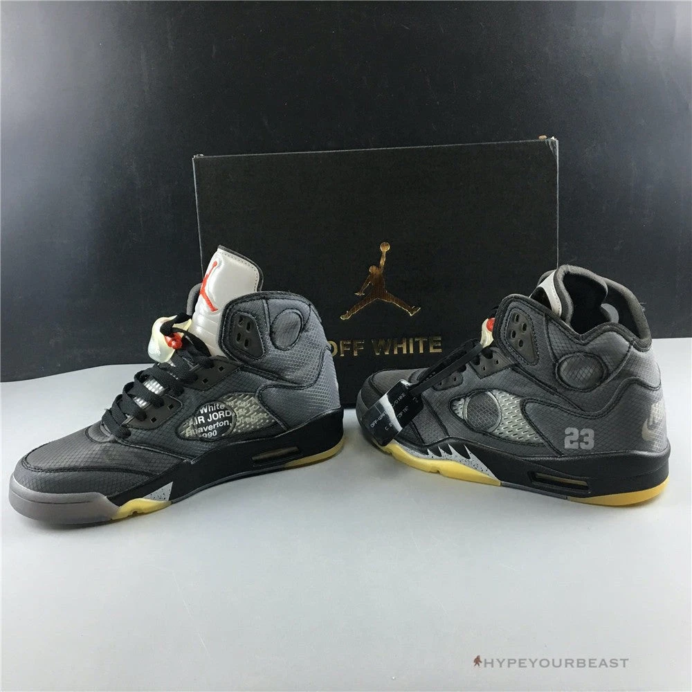 Hypeyourbeast Jordan 5 Retro Off-White Black 16 Hypeyourbeast Jordan 5 Retro Off-White Black