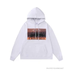 HypeYourBeast Off White Hoodie Flamingo - White Hoodies & Jackets