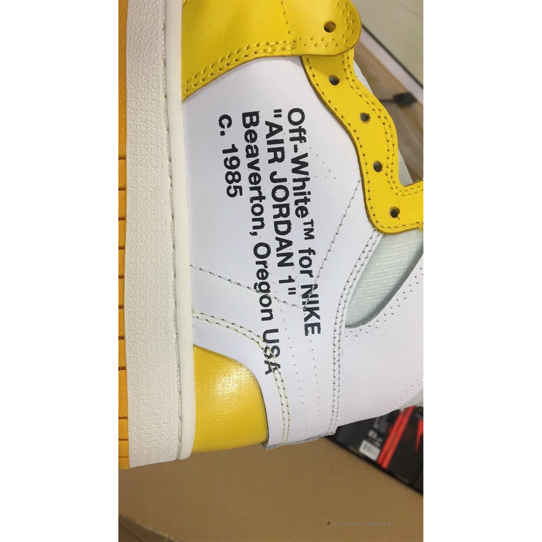 Hypeyourbeast Off-White X Air Jordan 1 High Canary Yellow 22 Hypeyourbeast Off-White X Air Jordan 1 High Canary Yellow