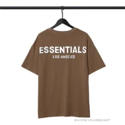 HypeYourBeast FOG Essentials Tee Shirt ‘Los Angeles’ BROWN T-Shirts