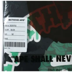 Hypeyourbeast Clothes BAPE Paint Splash Green Camouflage Tee Shirt 'BLACK' 24 Hypeyourbeast Clothes BAPE Paint Splash Green Camouflage Tee Shirt 'BLACK'