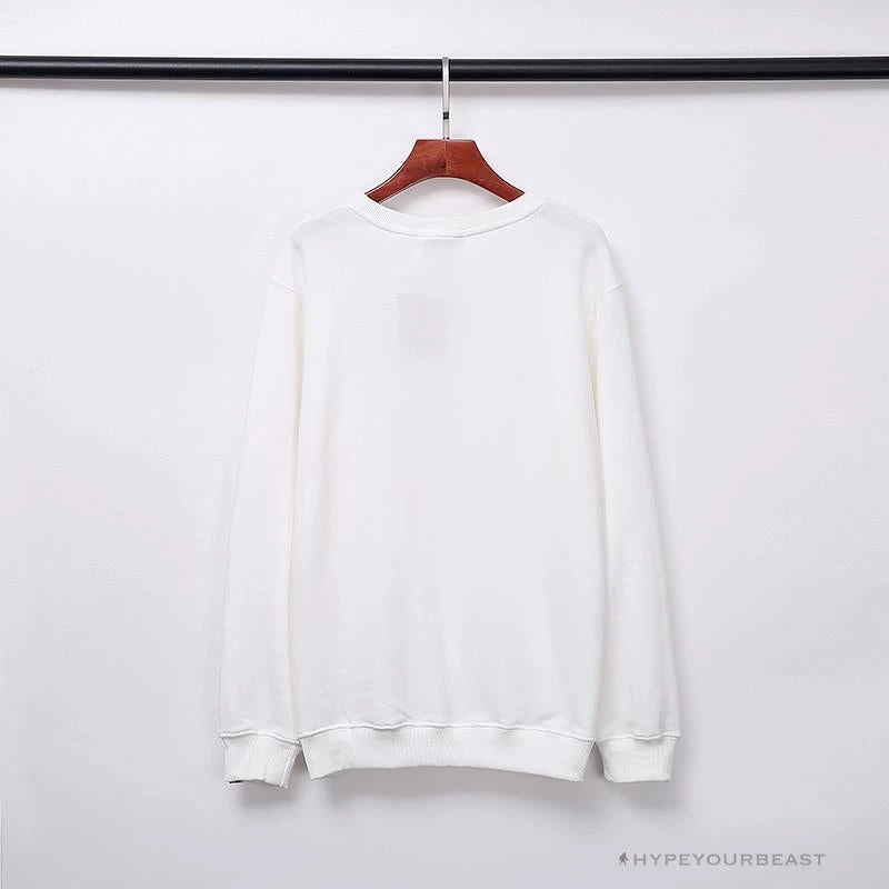 Hypeyourbeast BAPE Classic Ape Head Embroidered Long Sleeve Shirt 'WHITE' Clothes 2 Hypeyourbeast BAPE Classic Ape Head Embroidered Long Sleeve Shirt 'WHITE' Clothes