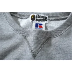 Hypeyourbeast BAPE X RUSSELL ATHLETIC Joint Pullover Long Sleeve Shirt 'GREY' 16 Hypeyourbeast BAPE X RUSSELL ATHLETIC Joint Pullover Long Sleeve Shirt 'GREY'