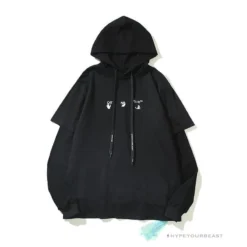 HypeYourBeast Off White Hoodie Black Blue
