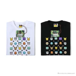 Hypeyourbeast BAPE Baby Milo Pokémon Tee Shirt 'BLACK' Clothes