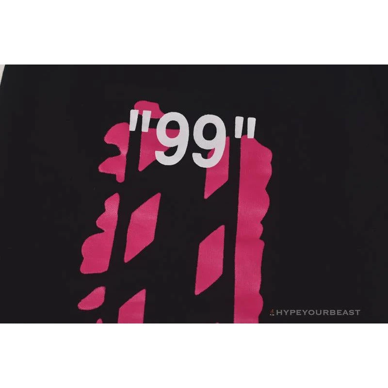 Hypeyourbeast OFF-WHITE 99 X Pink Arrow Shorts 'BLACK' 5 Hypeyourbeast OFF-WHITE 99 X Pink Arrow Shorts 'BLACK'