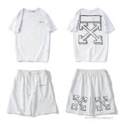 Hypeyourbeast OFF-WHITE Dimensional Sketch Shorts 'WHITE' Pants 16 Hypeyourbeast OFF-WHITE Dimensional Sketch Shorts 'WHITE' Pants