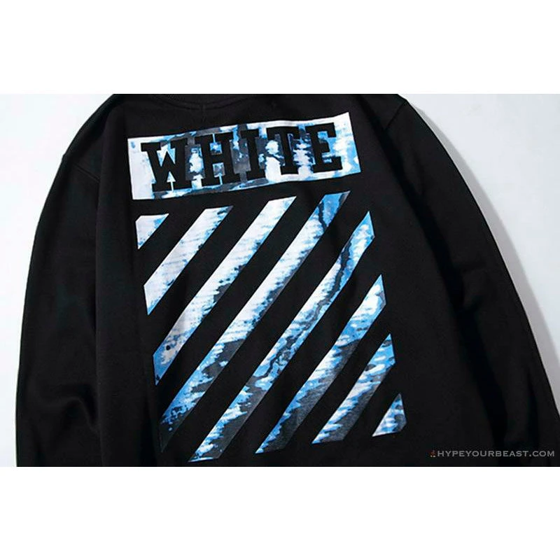 Hypeyourbeast OFF-WHITE Classic Wave Oil Painting Cotton Terry Long Sleeve Shirt 'BLACK' Shirts 9 Hypeyourbeast OFF-WHITE Classic Wave Oil Painting Cotton Terry Long Sleeve Shirt 'BLACK' Shirts