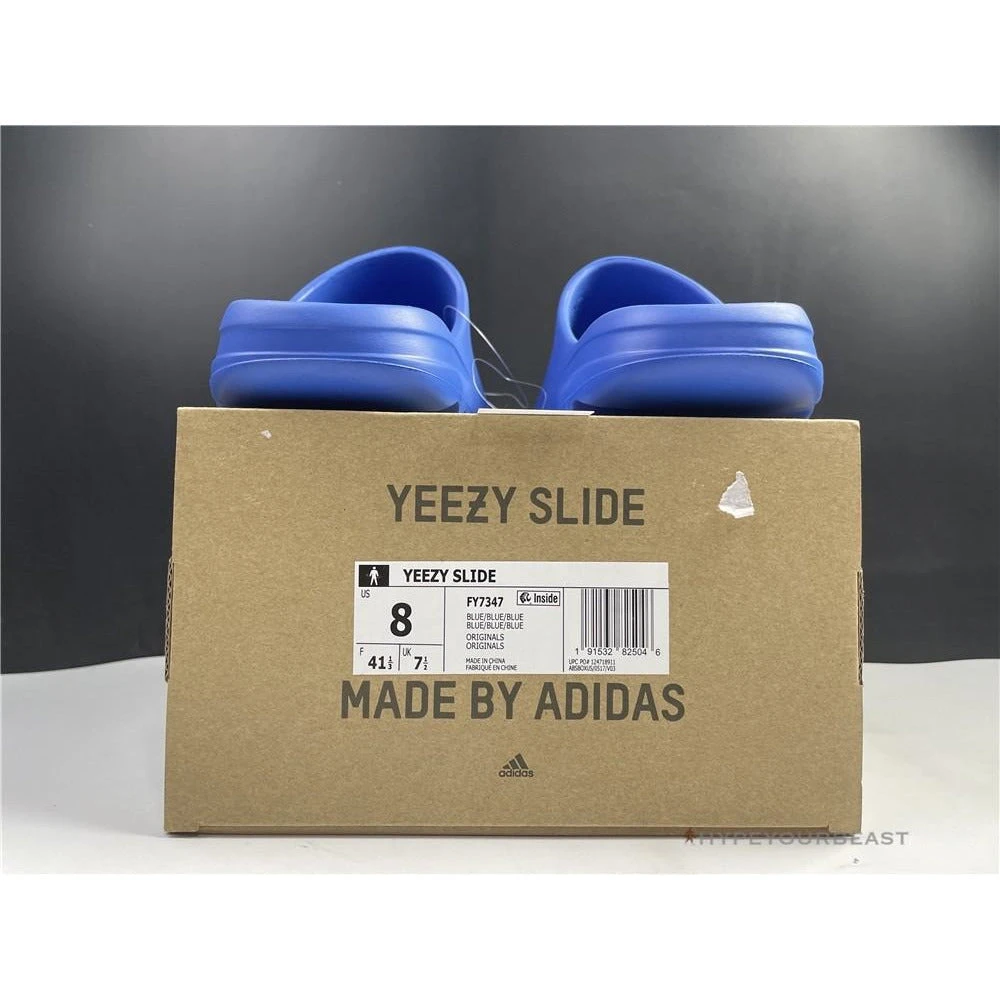HypeYourBeast Adidas Yeezy Slide Blue 3 HypeYourBeast Adidas Yeezy Slide Blue