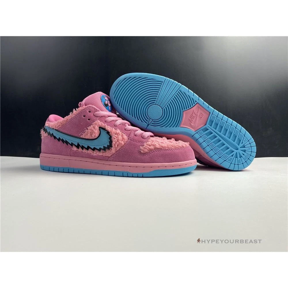 Hypeyourbeast Nike SB Dunk Low X Grateful Dead Pink Bear 1 Hypeyourbeast Nike SB Dunk Low X Grateful Dead Pink Bear