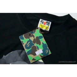 Hypeyourbeast Clothes BAPE Luminous Spots Camouflage Great Ape Man Black Head Cotton Short Sleeve Tee Shirt 'BLACK' 16 Hypeyourbeast Clothes BAPE Luminous Spots Camouflage Great Ape Man Black Head Cotton Short Sleeve Tee Shirt 'BLACK'