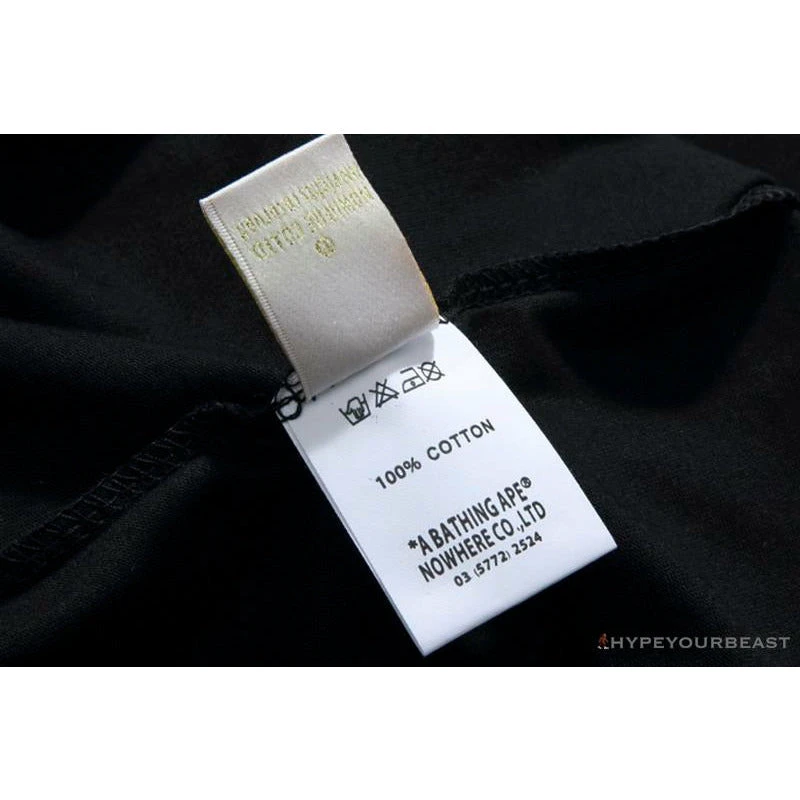 Hypeyourbeast BAPE X MCM Camouflage Ape Head Tee Shirt 'BLACK' 10 Hypeyourbeast BAPE X MCM Camouflage Ape Head Tee Shirt 'BLACK'