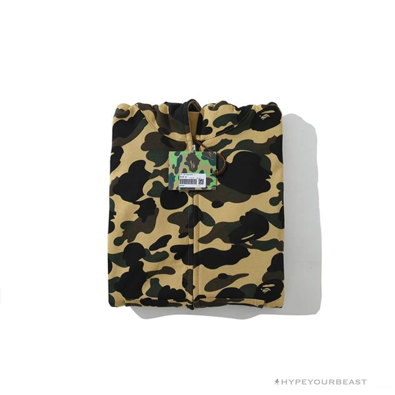 Hypeyourbeast Clothes BAPE Camo Hoodie Shark Head 'YELLOW' 3 Hypeyourbeast Clothes BAPE Camo Hoodie Shark Head 'YELLOW'