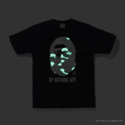 Hypeyourbeast Clothes BAPE Luminous Spots Camouflage Great Ape Man Black Head Cotton Short Sleeve Tee Shirt 'BLACK' 22 Hypeyourbeast Clothes BAPE Luminous Spots Camouflage Great Ape Man Black Head Cotton Short Sleeve Tee Shirt 'BLACK'