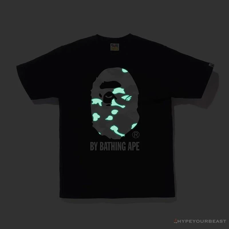 Hypeyourbeast Clothes BAPE Luminous Spots Camouflage Great Ape Man Black Head Cotton Short Sleeve Tee Shirt 'BLACK' 10 Hypeyourbeast Clothes BAPE Luminous Spots Camouflage Great Ape Man Black Head Cotton Short Sleeve Tee Shirt 'BLACK'