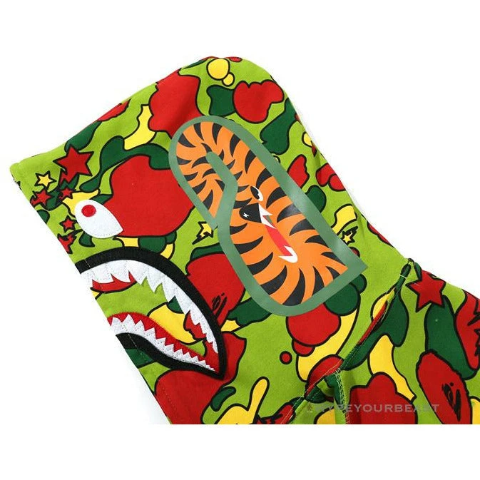 Hypeyourbeast BAPE Shark Head STA Star Camouflage Hoodie 'GREEN' 5 Hypeyourbeast BAPE Shark Head STA Star Camouflage Hoodie 'GREEN'