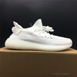 Hypeyourbeast Adidas Yeezy Boost 350 V2 White / White Translucent Stripe