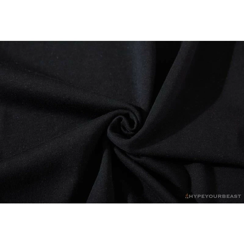 Hypeyourbeast BAPE Baby Milo Blue Shark Hat Little Monkey Tee Shirt 'BLACK' Clothes 11 Hypeyourbeast BAPE Baby Milo Blue Shark Hat Little Monkey Tee Shirt 'BLACK' Clothes