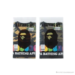 Hypeyourbeast Clothes BAPE KIDS Color Ape Head Camouflage Tee Shirt 'YELLOW'