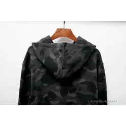Hypeyourbeast BAPE X Bathing Ape Head Camouflage Hoodie 'GREY'