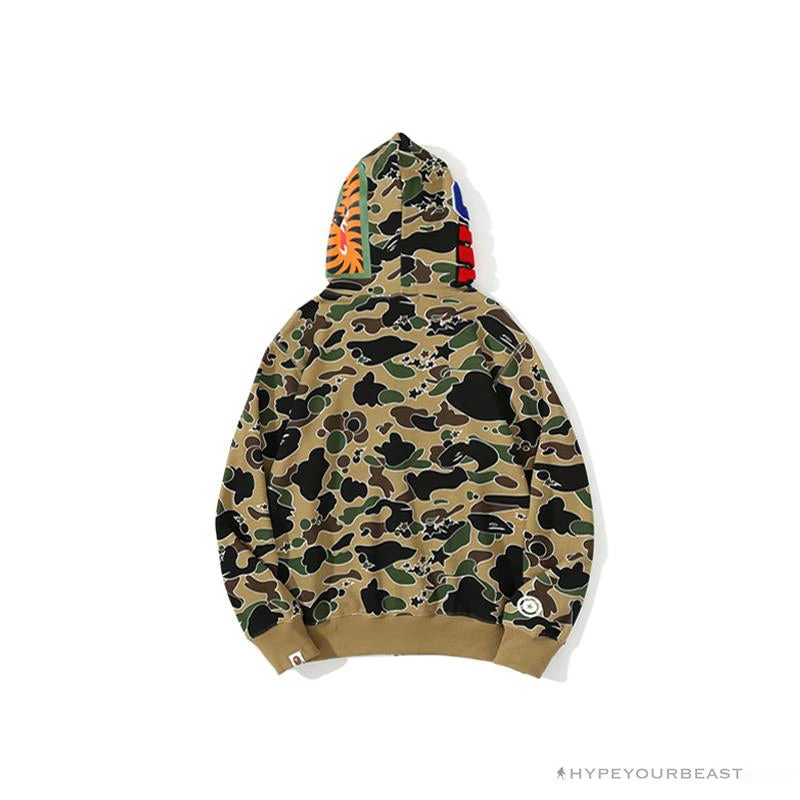 Hypeyourbeast BAPE Shark Head STA Star Camouflage Hoodie 'YELLOW' Clothes 5 Hypeyourbeast BAPE Shark Head STA Star Camouflage Hoodie 'YELLOW' Clothes