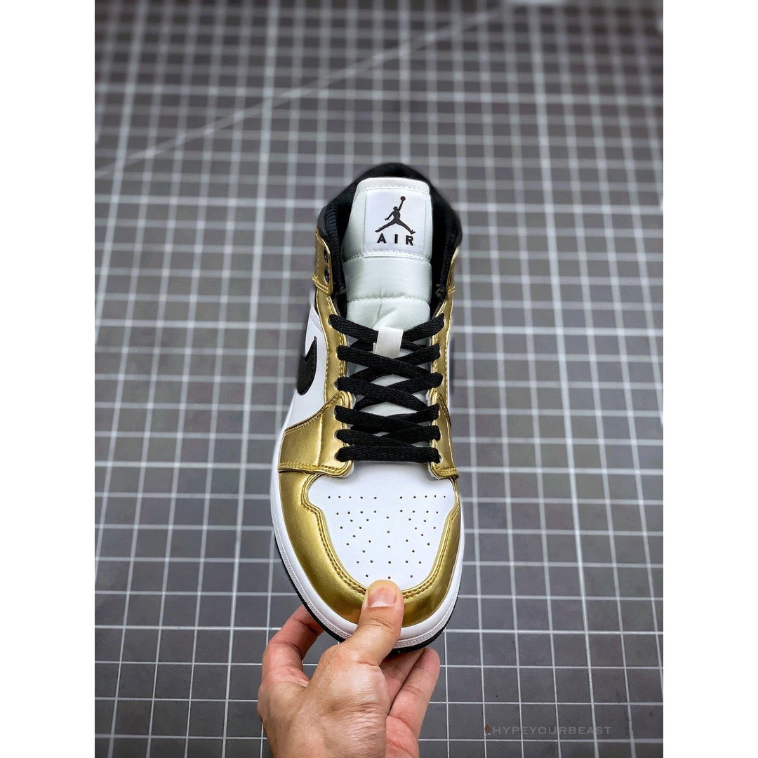Hypeyourbeast Air Jordan 1 Mid 'Metallic Gold' 3 Hypeyourbeast Air Jordan 1 Mid 'Metallic Gold'