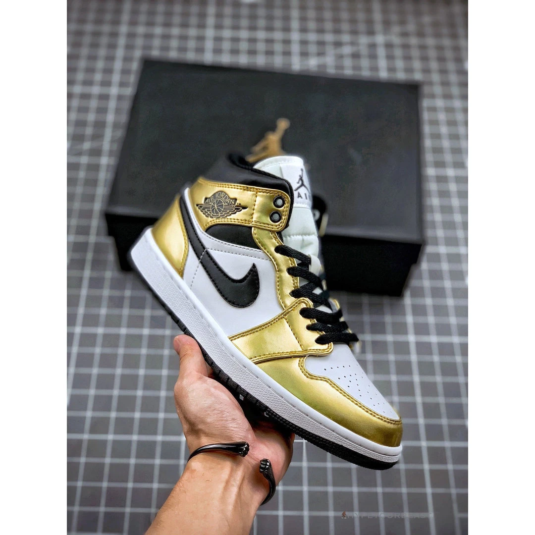 Hypeyourbeast Air Jordan 1 Mid 'Metallic Gold' 4 Hypeyourbeast Air Jordan 1 Mid 'Metallic Gold'