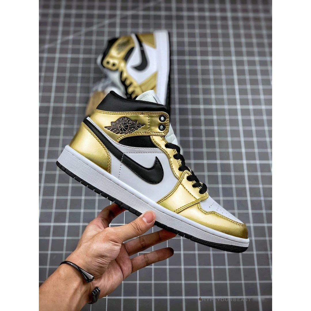 Hypeyourbeast Air Jordan 1 Mid 'Metallic Gold' 9 Hypeyourbeast Air Jordan 1 Mid 'Metallic Gold'