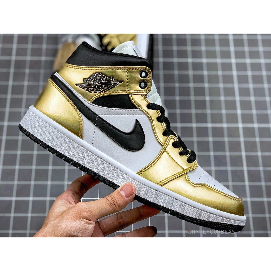 Hypeyourbeast Air Jordan 1 Mid 'Metallic Gold' 1 Hypeyourbeast Air Jordan 1 Mid 'Metallic Gold'