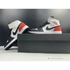 Hypeyourbeast Air Jordan 1 Mid White Red Black