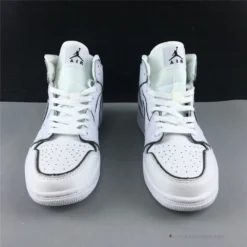 Hypeyourbeast Air Jordan 1 Mid Iridescent Reflective White