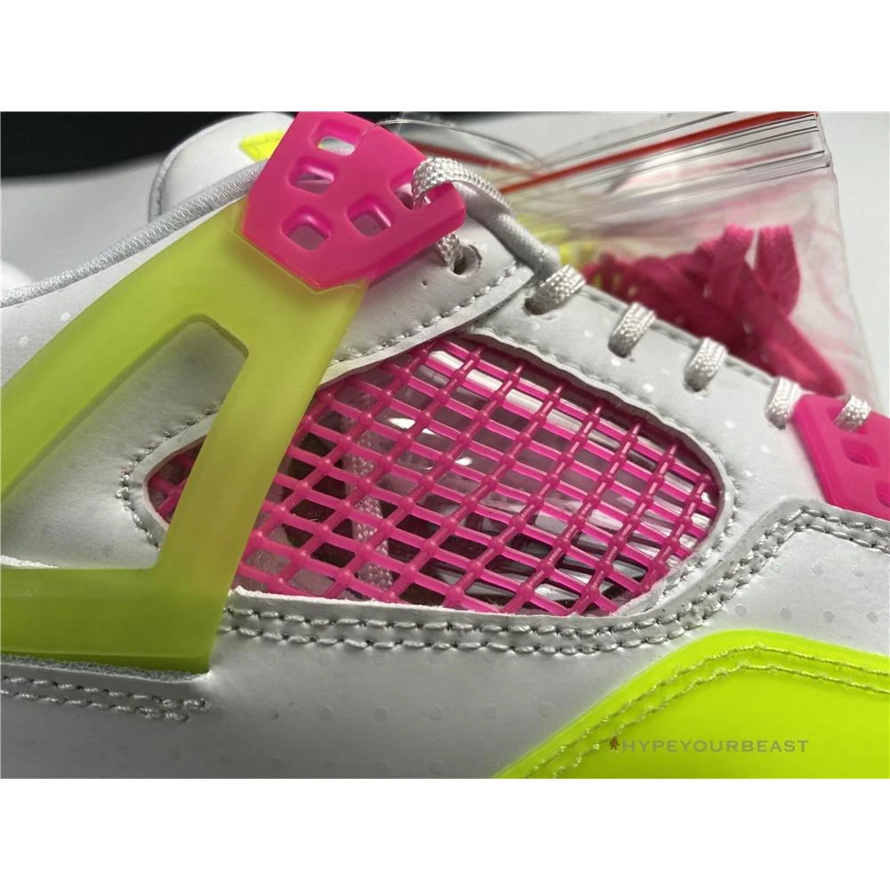 Hypeyourbeast Air Jordan 4 Retro White Lemon Pink 6 Hypeyourbeast Air Jordan 4 Retro White Lemon Pink