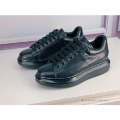 Hypeyourbeast Alexander McQueen Black On Black Lace Up Sneaker A. Mcqueen