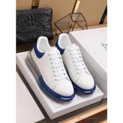 Hypeyourbeast A. Mcqueen Alexander McQueen White / Blue Rubber Sole Air Platform Sneaker