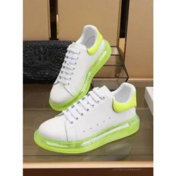 Hypeyourbeast A. Mcqueen Alexander McQueen White / Neon Green Sole Sneaker